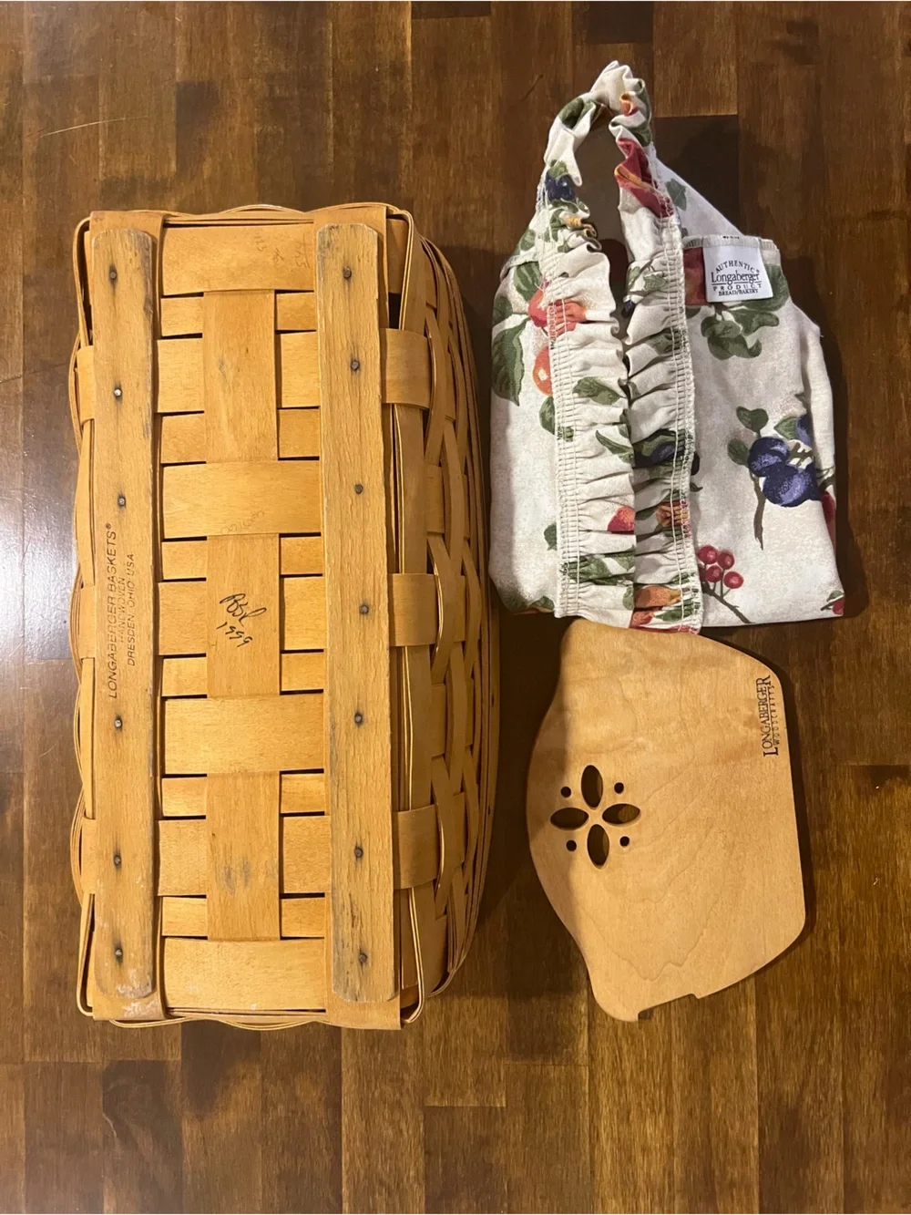 Longaberger bread basket